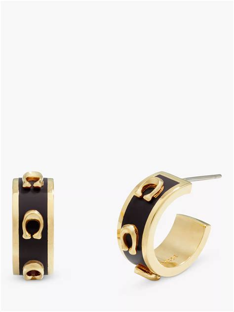 coach earrings c|signature coach earrings.